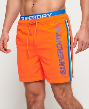 Superdry State Volley Férfi Fürdőruha Narancssárga | TLZCH7019